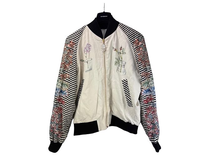 Autre Marque Swash London Wendbare Bomberjacke Schwarz Weiß Mehrfarben
