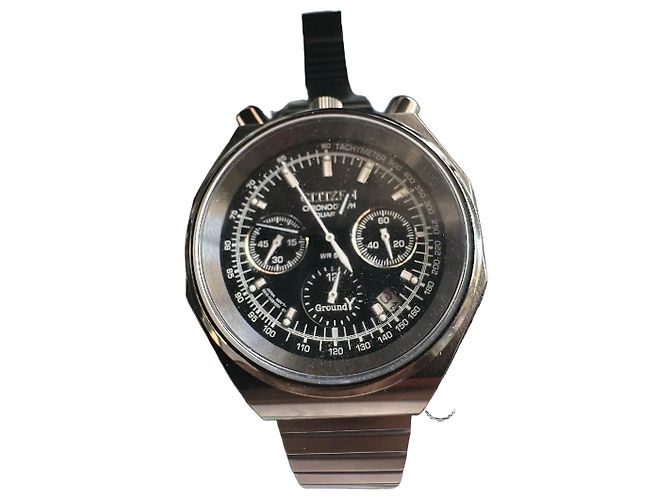 Autre Marque Relógio Citizen Chronograph Ground Y Preto