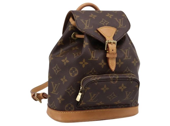 Mochila LOUIS VUITTON Monogram Montsouris PM M51137 LV Auth 198492A Monograma