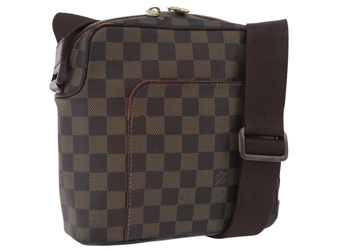 LOUIS VUITTON Damier Ebene Olaf PM Shoulder Bag N41442 LV Auth bs36700