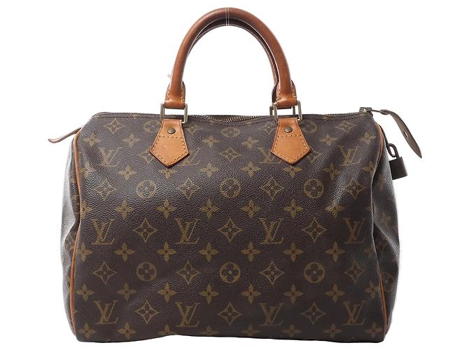 Bolsa de mão Louis Vuitton Speedy 30 Monogram Canvas em marrom M41526