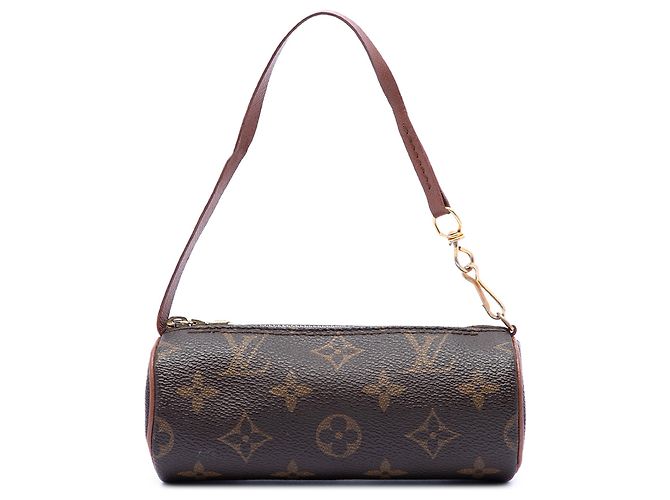 Borsa a mano Louis Vuitton Monogram Papillon Pochette Marrone