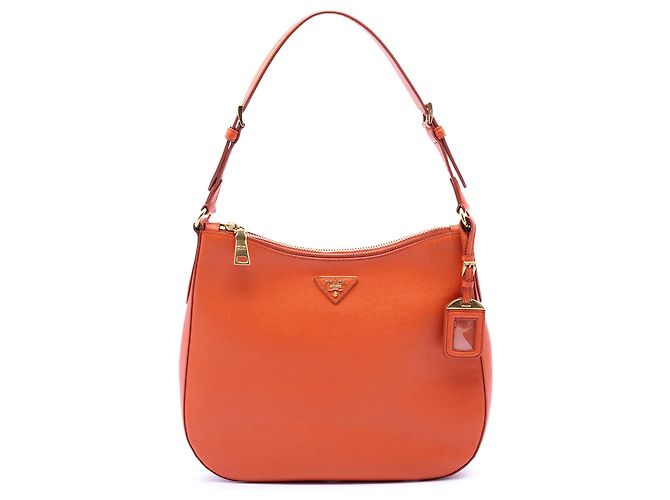 Sac à épaule Prada Saffiano Lux Orange