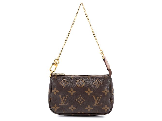 Sac à main Louis Vuitton Monogram Mini Pochette Accessoires Marron