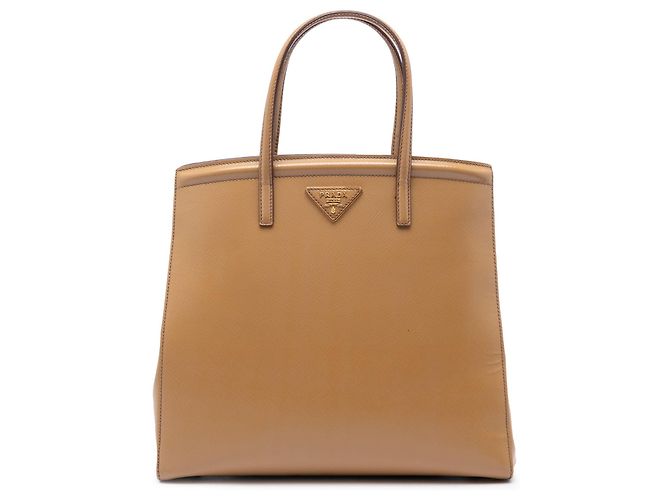 Borsa Prada Saffiano Vernice Parabole Marrone