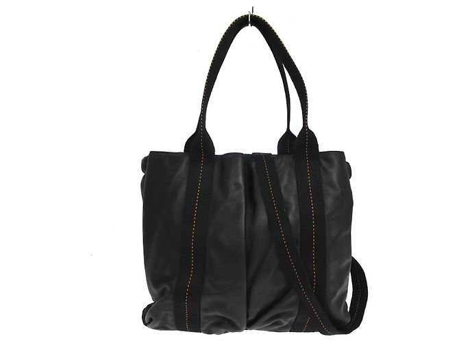 Hermès Hermes Caravan Tote Leather MM Noir