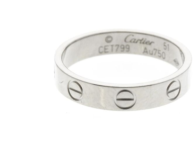 Cartier Love Ring 18K Weißgold Silber
