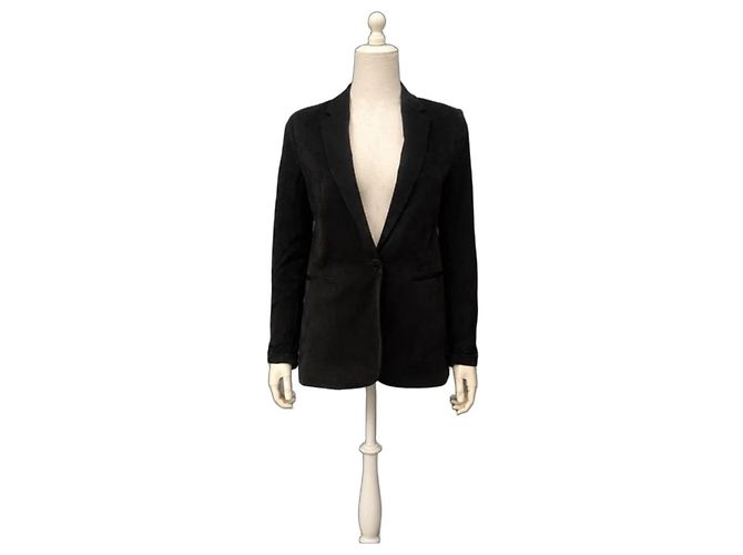 Theory Schwarzer Blazer mit Blumenmuster