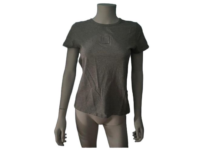 Camiseta Hugo Boss gris de algodón