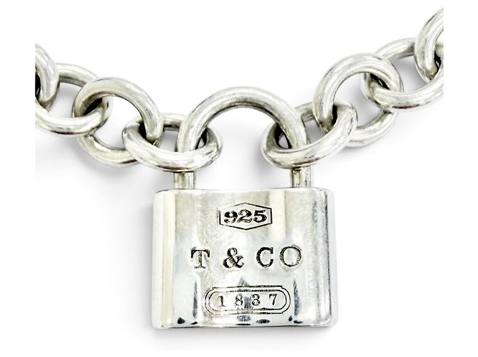 Tiffany & Co Collana Tiffany 1837 Lock Cadena Argento