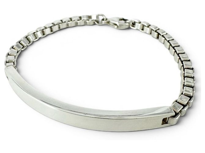 Pulseira ID Tiffany & Co. com elos venezianos Prata