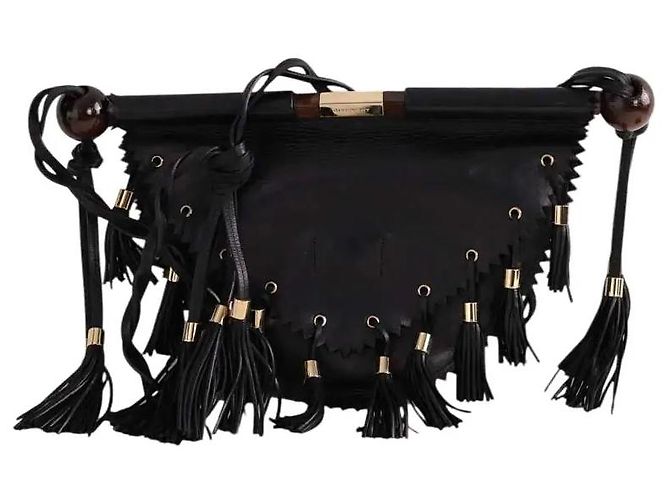 Bolsa de ombro Givenchy em couro preto