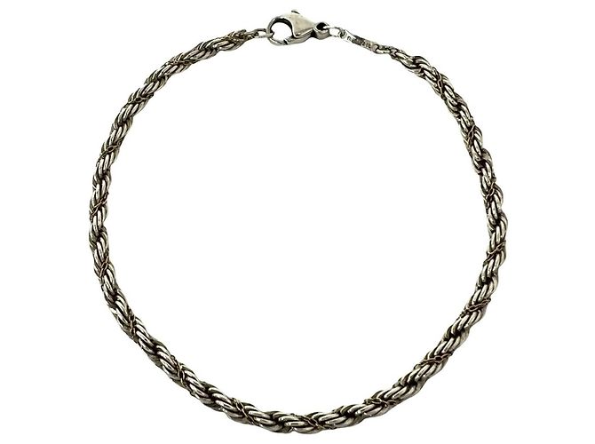 Tiffany & Co Bracciale Tiffany Vintage Twist Rope Argento D'oro