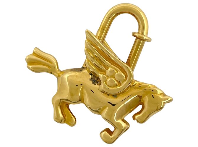 Hermès Collana da donna Hermes Pegasus Cadena Pendant Top GP Gold D'oro