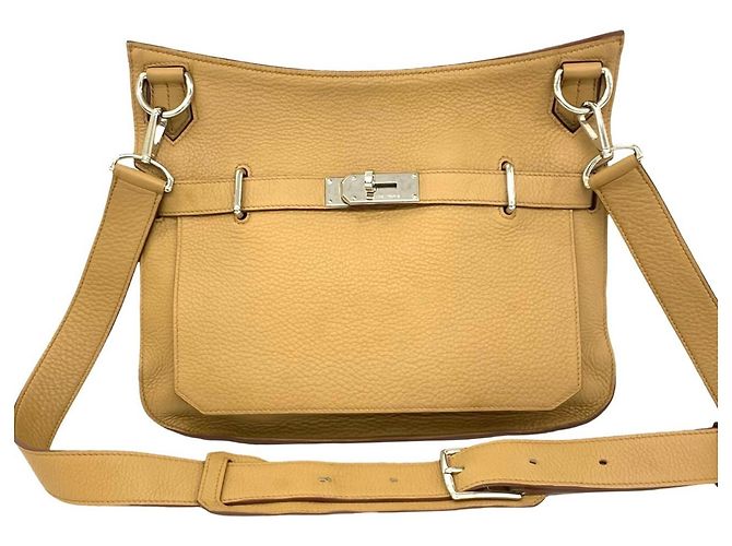 Hermès Bolsa de Ombro HERMES Jypsiere 34 em Bege