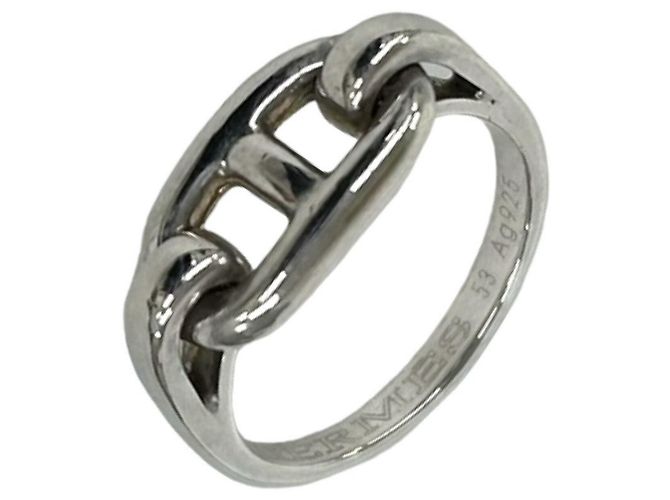 Hermès Hermes Chaine d'Ancre Silver Ring Silber