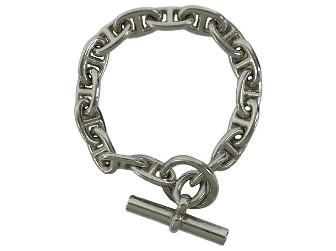 Hermès Bracciale Hermes Chaine d'Ancre MM 16-Link in Argento