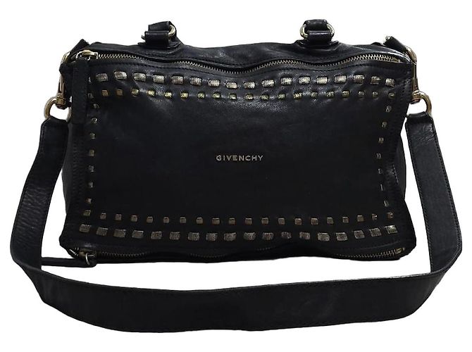Sac Givenchy Pandora en cuir noir clouté