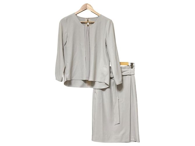 Autre Marque green label relaxing Blusen-Rock-Set Braun Grau