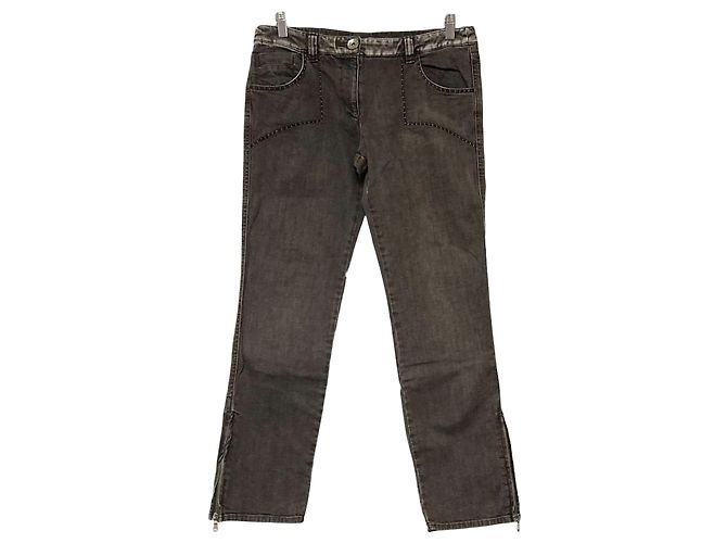 Autre Marque Marella Stretch-Denimhose Schwarz