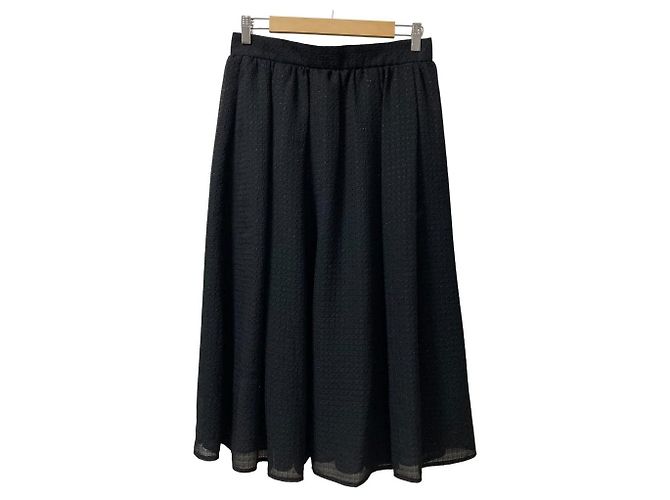 Autre Marque Gonna lunga trasparente Rene Nero