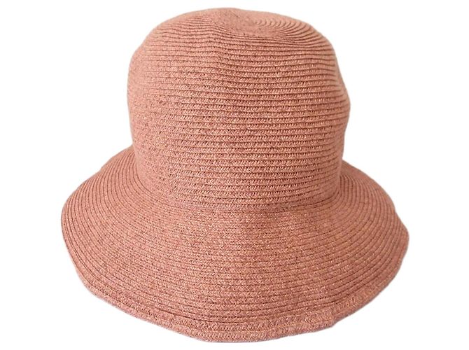 Autre Marque CA4LA NOVA2 Papier Sonnenhut mit breiter Krempe Pink