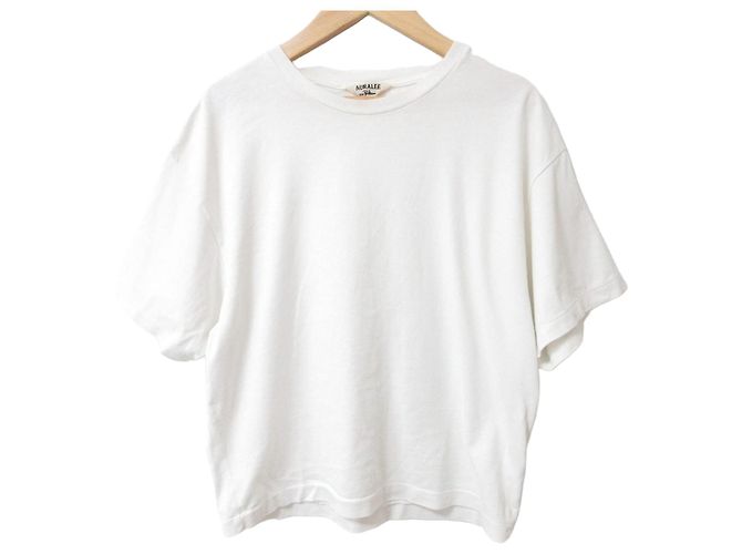 Autre Marque Camiseta Cropped AURALEE Ron Herman Limited Blanco