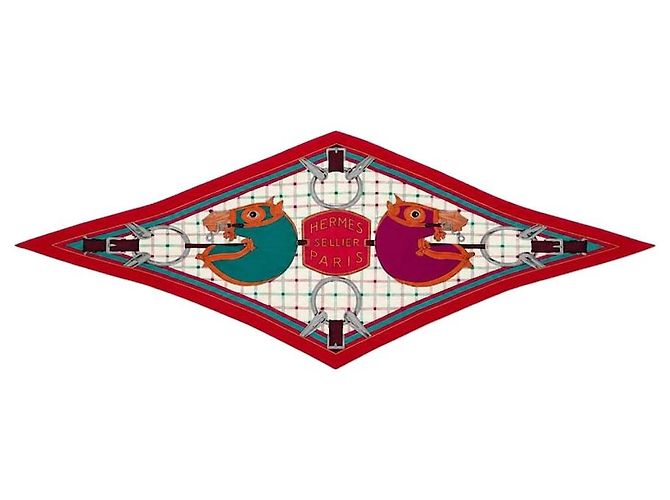 Hermès Sciarpa Losange multicolore 