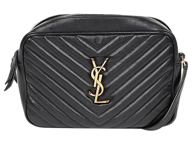 Saint Laurent Borsa Lou Camera bag Paris nera Nero