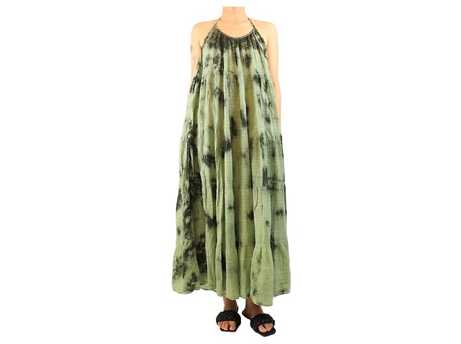Autre Marque Vestido maxi tie-dye Mirabella verde - One size