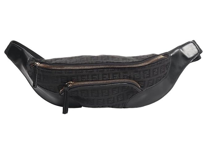 Fendi Bolso cinturón FF negro