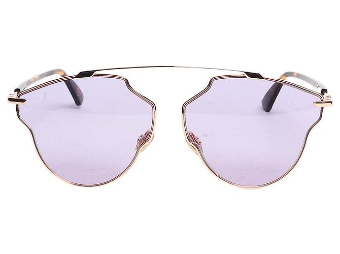 Dior Gold metal-frame sunglasses Golden