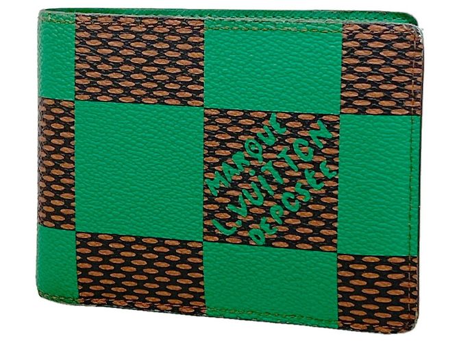 Louis Vuitton Damier Pop Portefeuille Multiple Wallet Verde