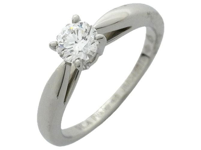 Van Cleef & Arpels Bonheur Ring aus Platin mit Diamant