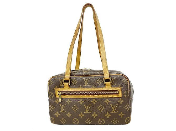 Borsa a tracolla Louis Vuitton Monogram Cite MM Marrone