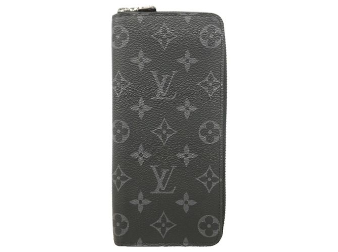 Louis Vuitton Monogram Eclipse Zippy Wallet Black