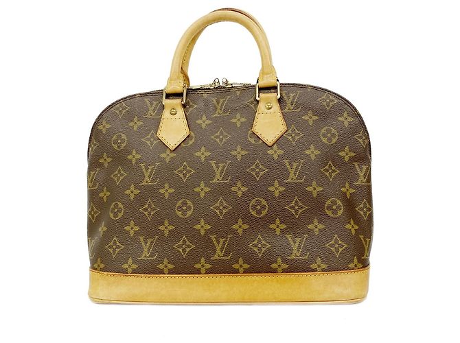 Borsa a mano Louis Vuitton Alma Monogram Marrone