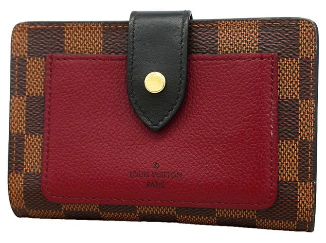 Louis Vuitton Damier Portefeuille Juliette Wallet Burdeos Damier ebene