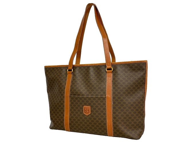 Céline Borsa Tote Celine Macadam Marrone