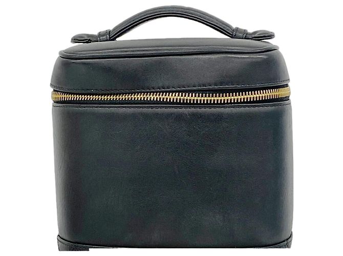 Borsa Vanity Chanel in lambskin nera Nero