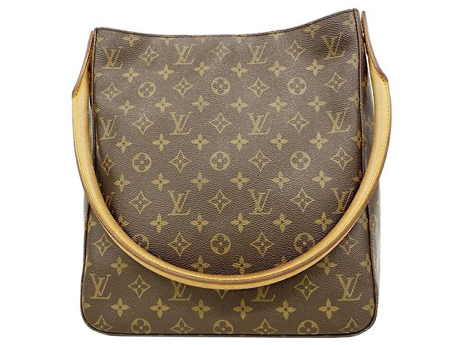 Borsa a tracolla Louis Vuitton Monogram Looping GM Marrone