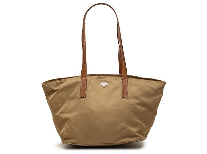Prada Brown Tessuto Tote Light brown