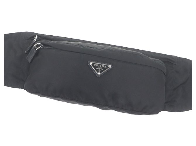 Prada Black Tessuto Belt Bag