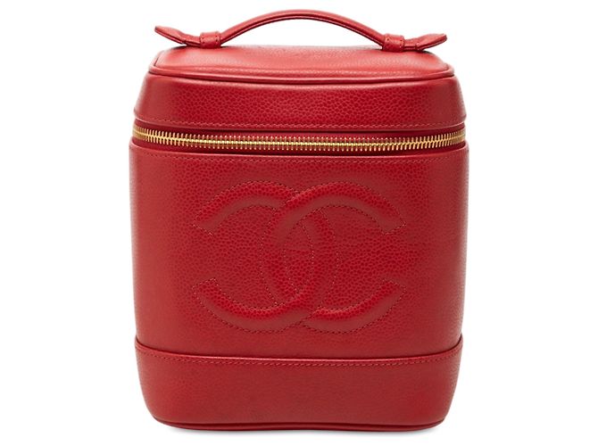 Sac Vanity Chanel Red CC Caviar Rouge