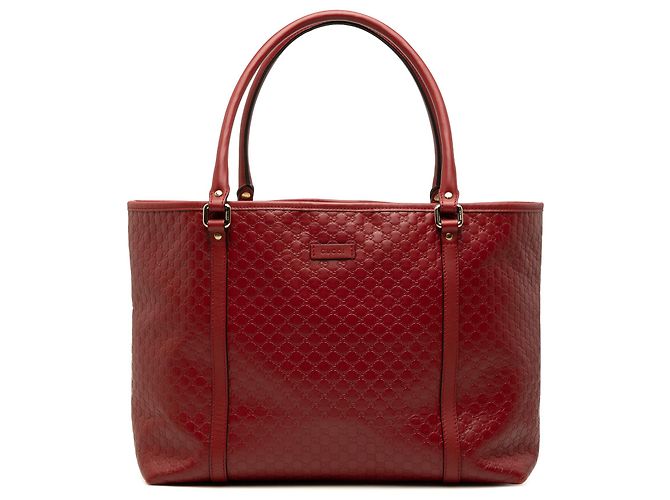 Borsa Tote Gucci Red Microguccissima Joy Rosso Bordò