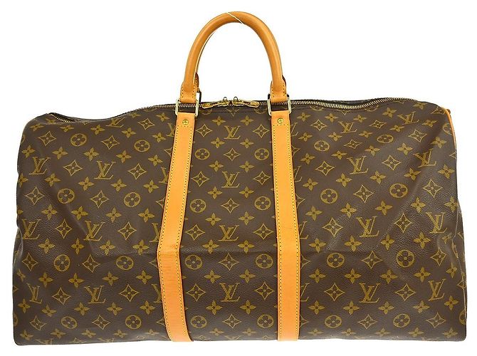 Louis Vuitton Keepall Bandoulière Monogram 55 Marrom