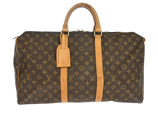 Louis Vuitton Keepall Monogram 50 Castaño