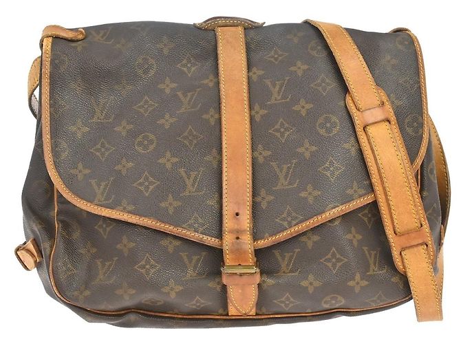 Louis Vuitton Saumur Monogram 35 Marrom