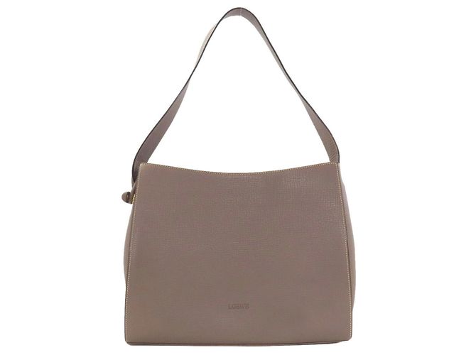 Borsa a spalla singola Loewe Logo Marrone