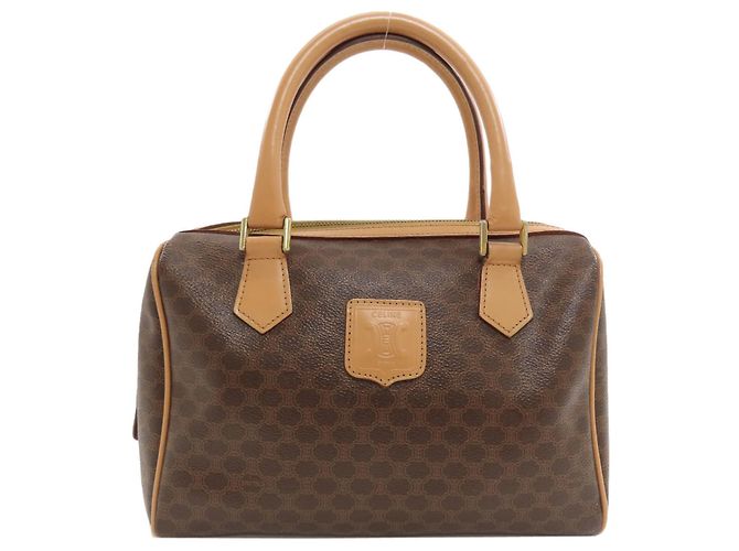 Céline Bolsa Celine com padrão Macadam Marrom